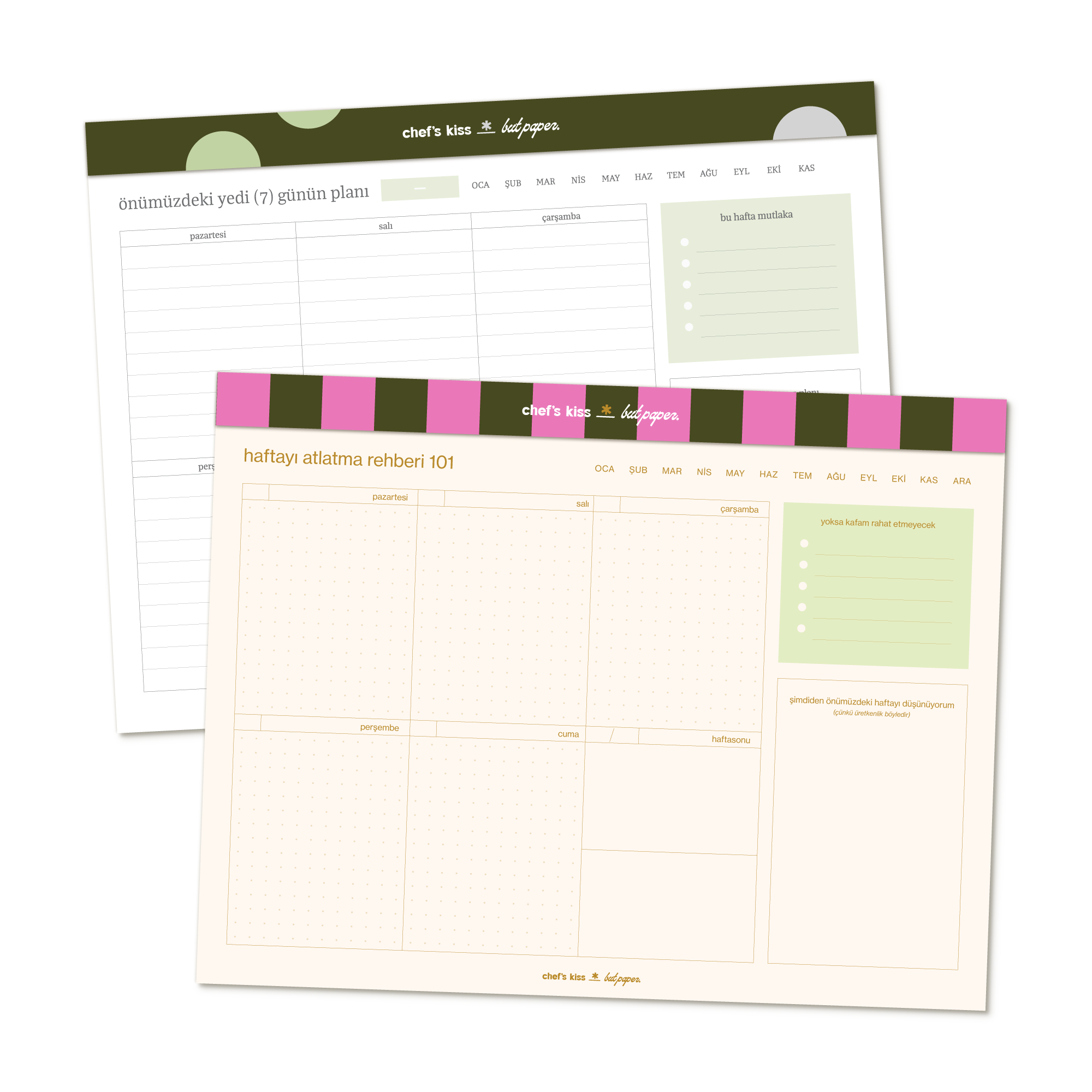 Balance Study Undated Weekly Planner Bundle
